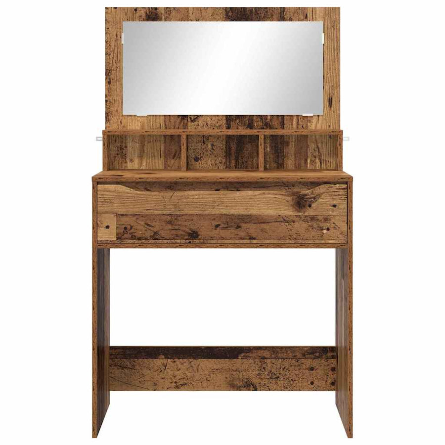 Slaapkamer Kaptafels Oud Hout 80 x 39,6 x 135 cm Bewerkt hout