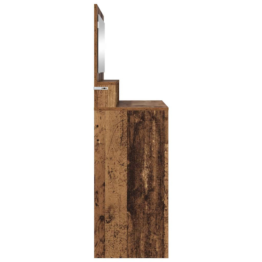 Slaapkamer Kaptafels Oud Hout 80 x 39,6 x 135 cm Bewerkt hout