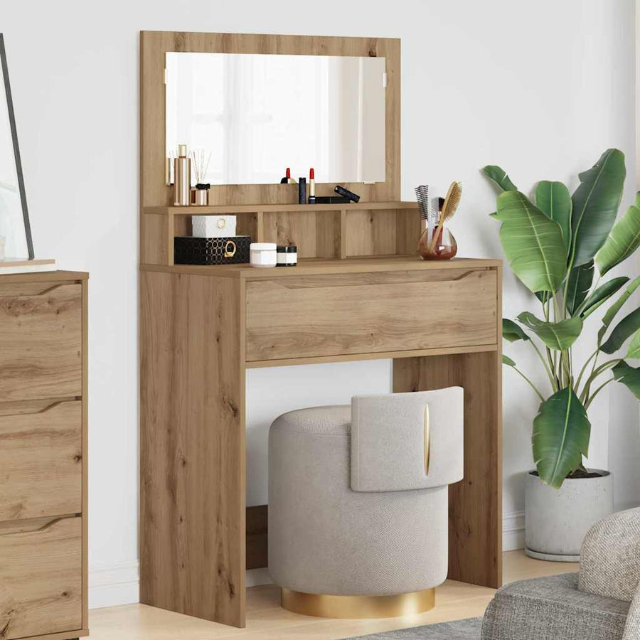 Slaapkamer Kaptafels met lade Artisan Eiken 80 x 39,6 x 135 cm