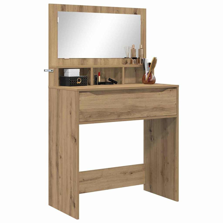 Slaapkamer Kaptafels met lade Artisan Eiken 80 x 39,6 x 135 cm