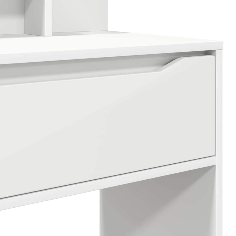 Slaapkamer Kaptafels Wit 80 x 39,6 x 135 cm Bewerkt hout