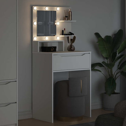 Slaapkamer Kaptafels Wit 80 x 39,6 x 135 cm Bewerkt hout