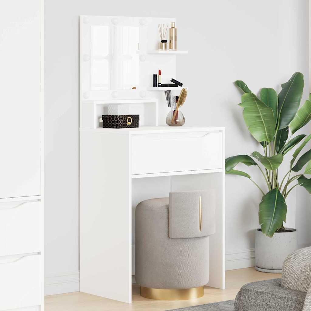 Slaapkamer Kaptafels Wit 80 x 39,6 x 135 cm Bewerkt hout