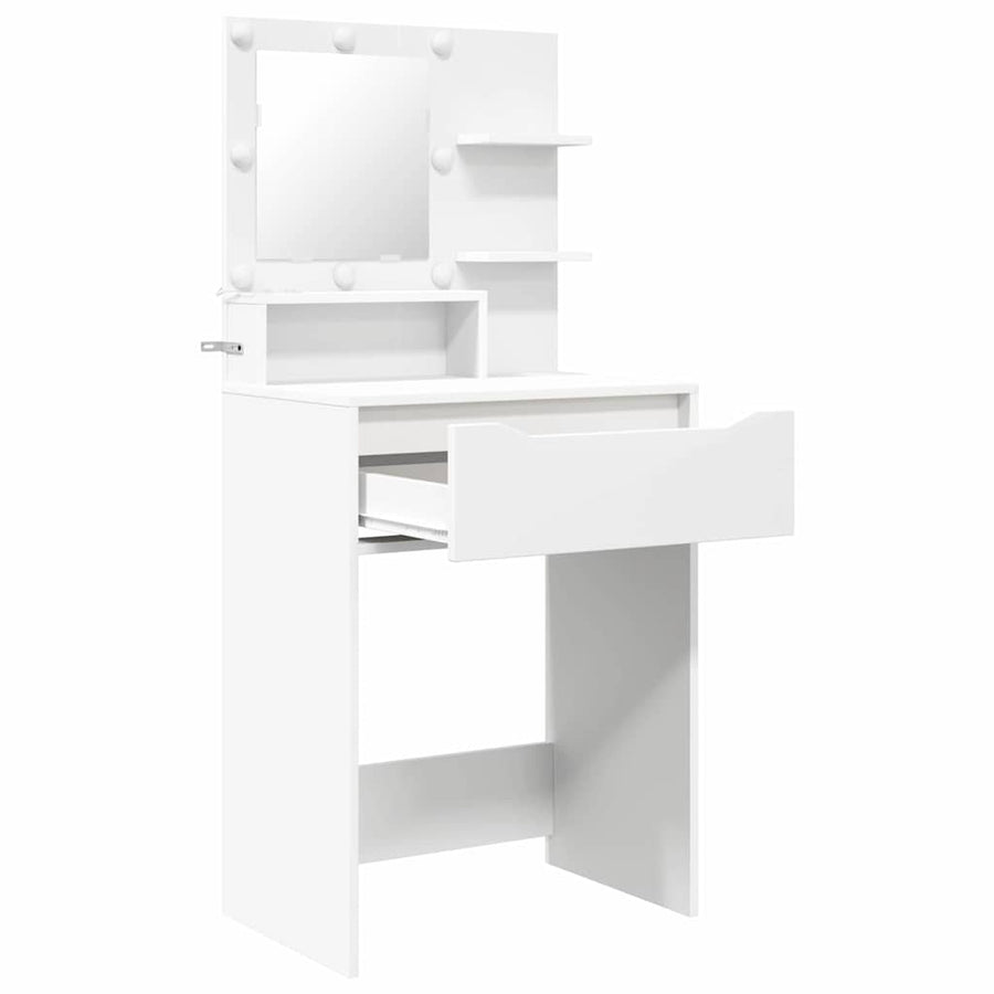 Slaapkamer Kaptafels Wit 80 x 39,6 x 135 cm Bewerkt hout