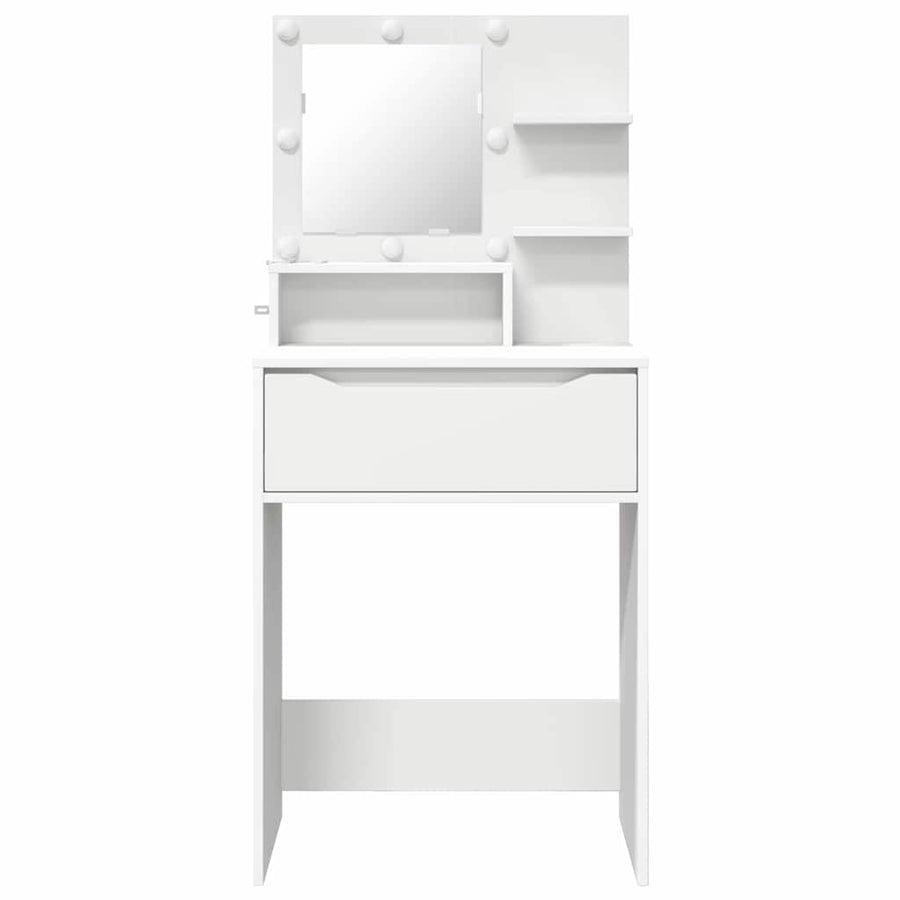Slaapkamer Kaptafels Wit 80 x 39,6 x 135 cm Bewerkt hout