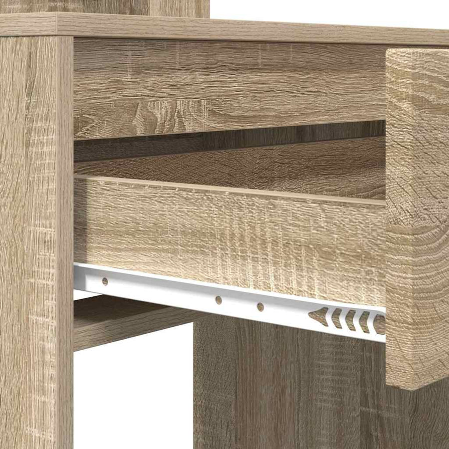 Slaapkamer Kaptafels met lade Sonoma Eiken 80 x 39,6 x 135 cm