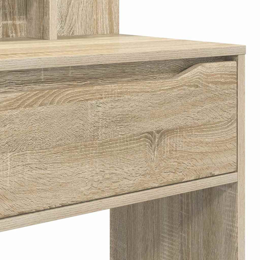 Slaapkamer Kaptafels met lade Sonoma Eiken 80 x 39,6 x 135 cm