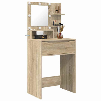 Slaapkamer Kaptafels met lade Sonoma Eiken 80 x 39,6 x 135 cm