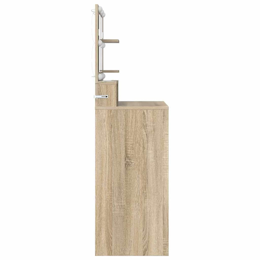 Slaapkamer Kaptafels met lade Sonoma Eiken 80 x 39,6 x 135 cm
