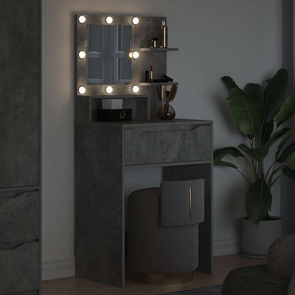 Slaapkamer Kaptafels met lade Beton Grijs 80 x 39,6 x 135 cm