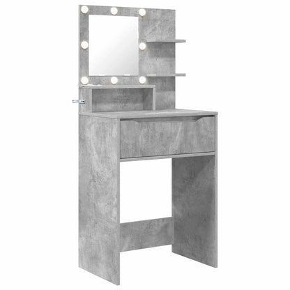 Slaapkamer Kaptafels met lade Beton Grijs 80 x 39,6 x 135 cm