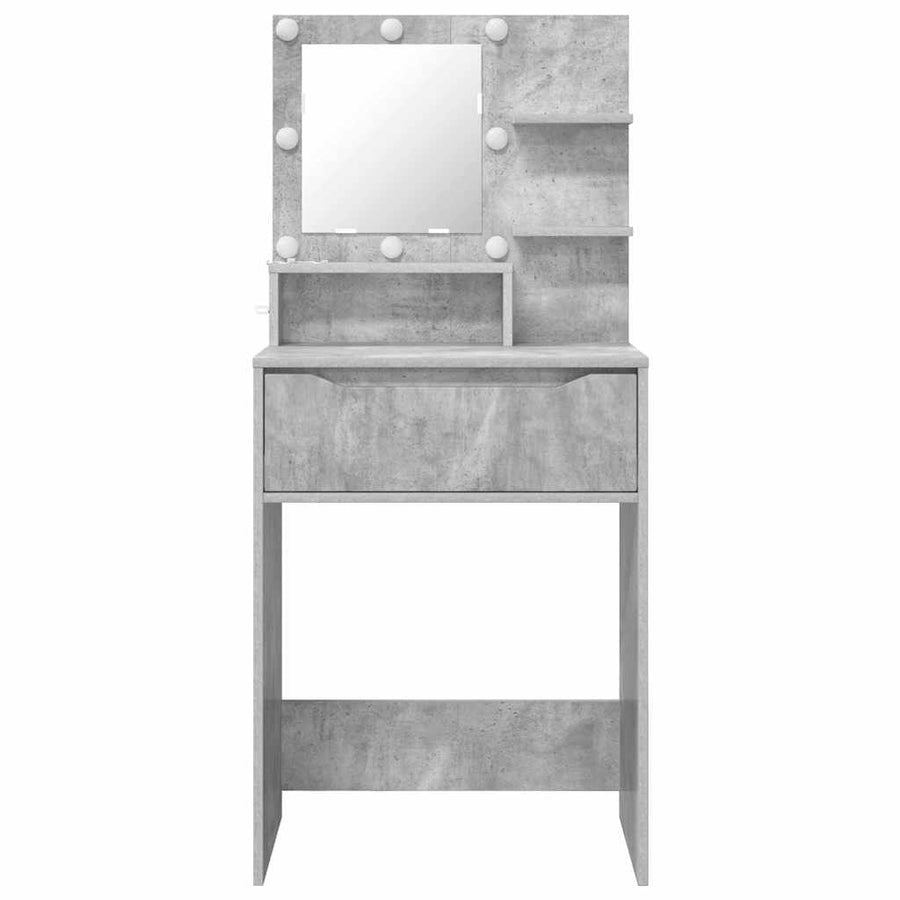 Slaapkamer Kaptafels met lade Beton Grijs 80 x 39,6 x 135 cm