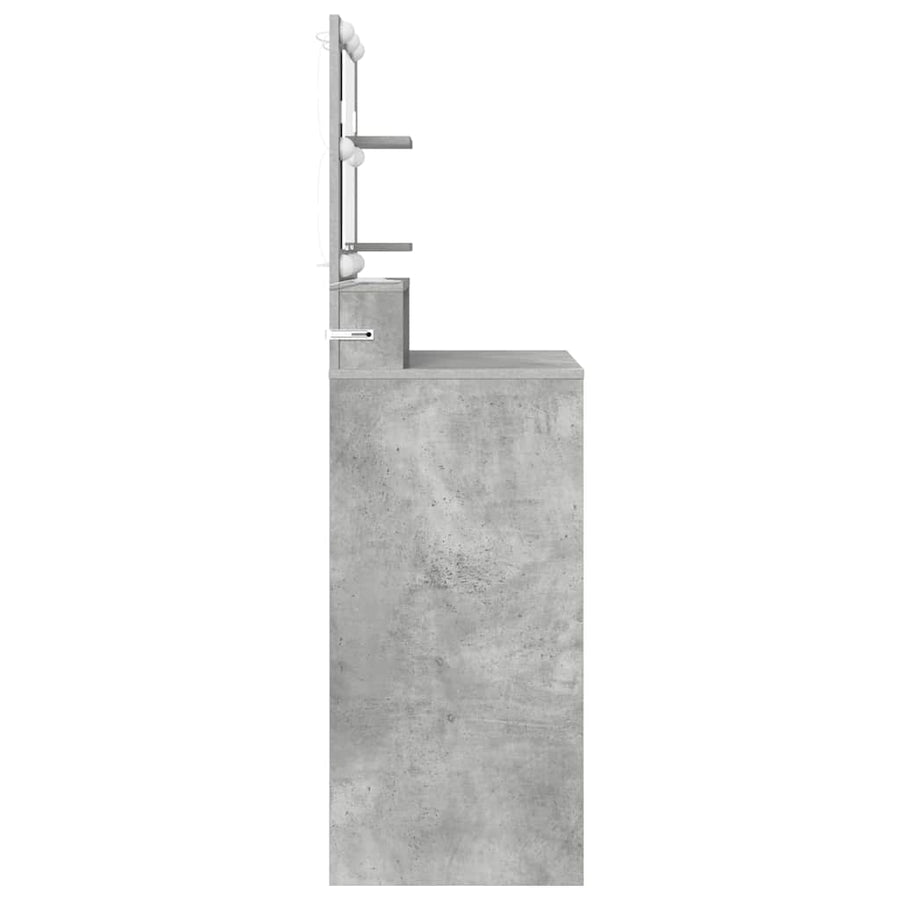 Slaapkamer Kaptafels met lade Beton Grijs 80 x 39,6 x 135 cm