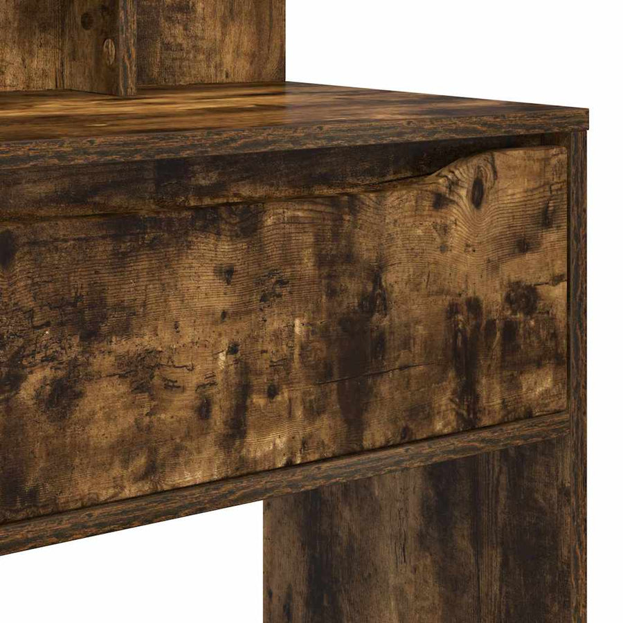 Slaapkamer Kaptafels met lade Gerookt eiken 80 x 39,6 x 135 cm