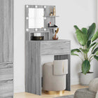 Bedroom Dressing tables with drawer Grey Sonoma 80 x 39.6 x 135 cm