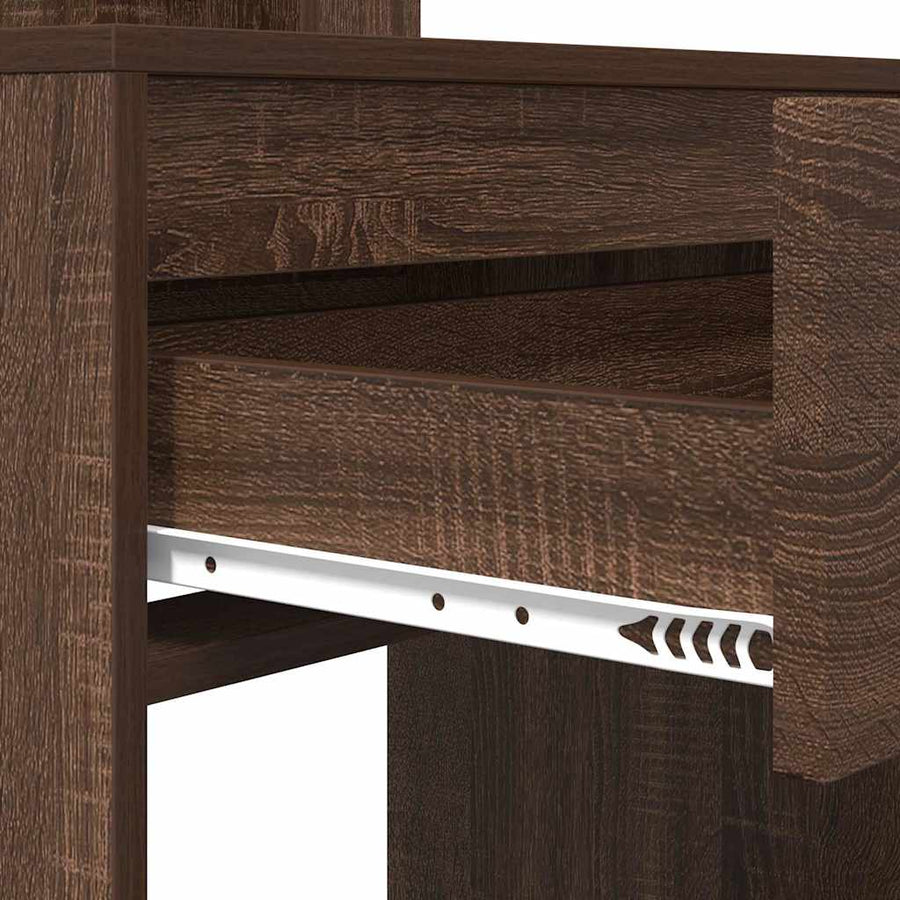 Slaapkamer Kaptafels met lade Bruin Eiken 80 x 39,6 x 135 cm