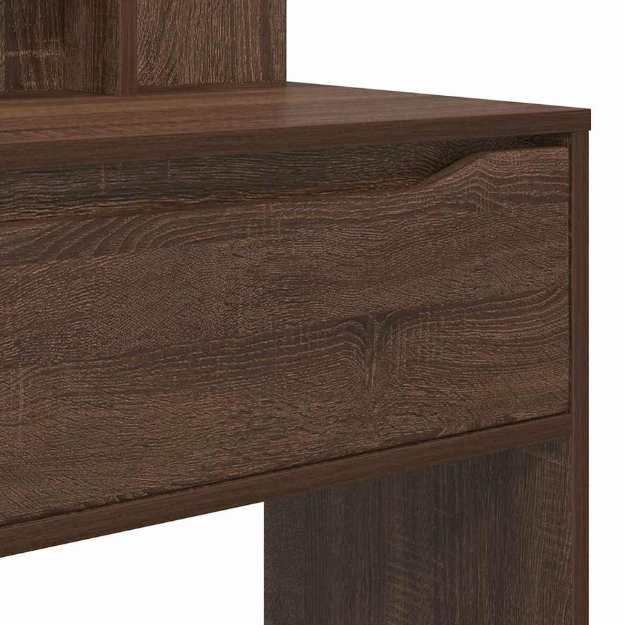 Slaapkamer Kaptafels met lade Bruin Eiken 80 x 39,6 x 135 cm