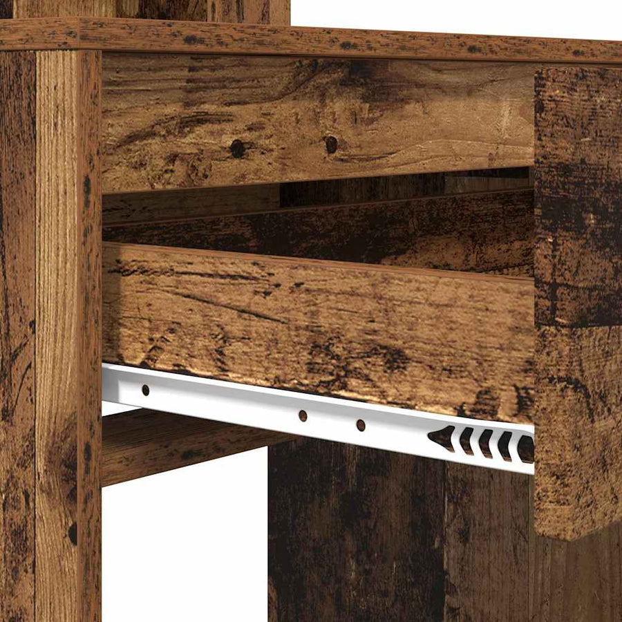Slaapkamer Kaptafels Oud Hout 80 x 39,6 x 135 cm Bewerkt hout