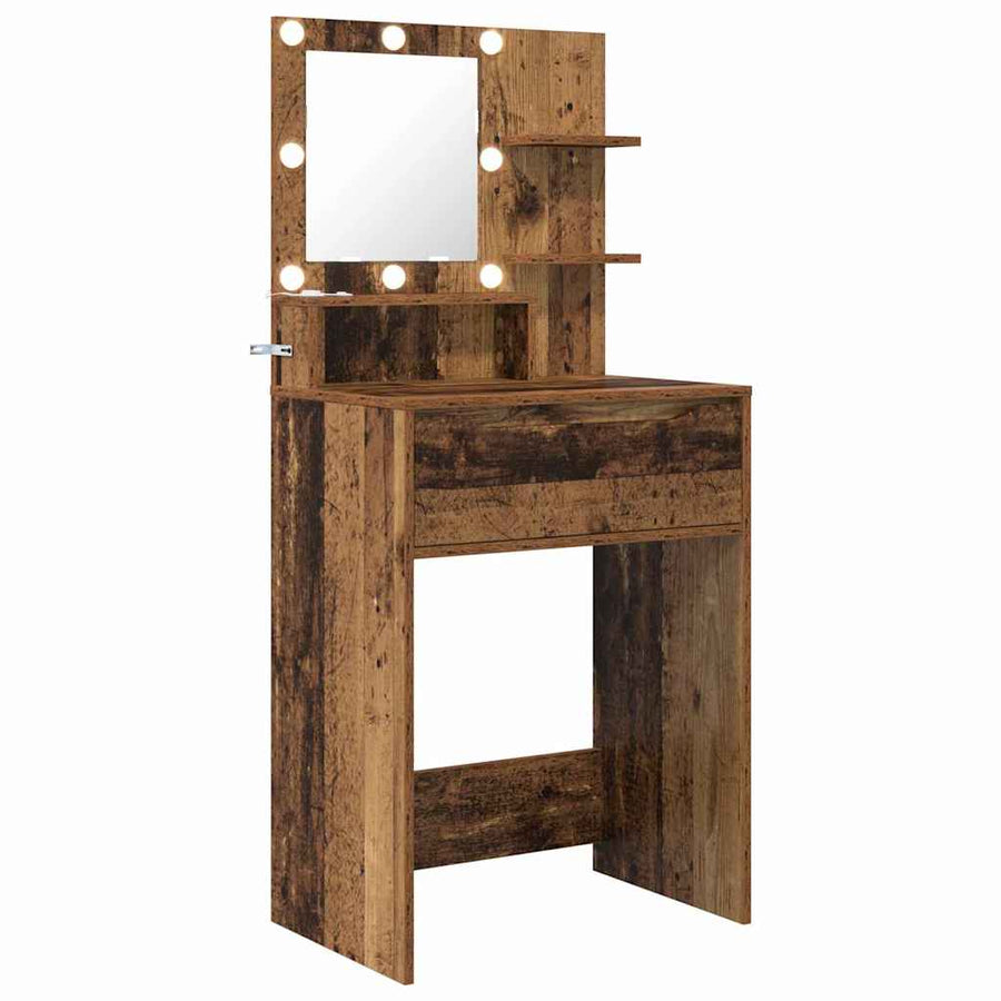Slaapkamer Kaptafels Oud Hout 80 x 39,6 x 135 cm Bewerkt hout