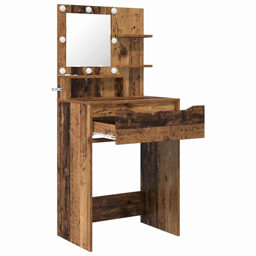 Slaapkamer Kaptafels Oud Hout 80 x 39,6 x 135 cm Bewerkt hout