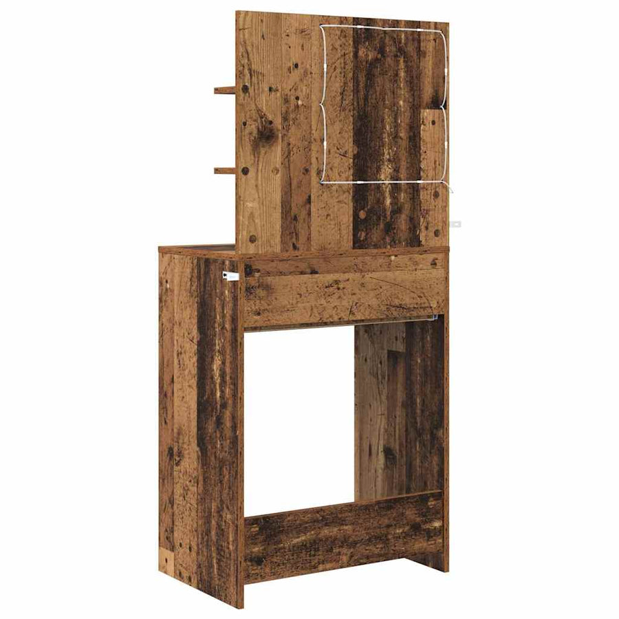 Slaapkamer Kaptafels Oud Hout 80 x 39,6 x 135 cm Bewerkt hout