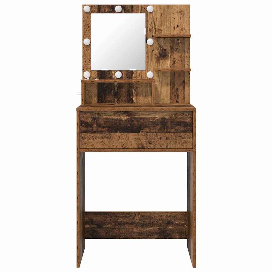Slaapkamer Kaptafels Oud Hout 80 x 39,6 x 135 cm Bewerkt hout