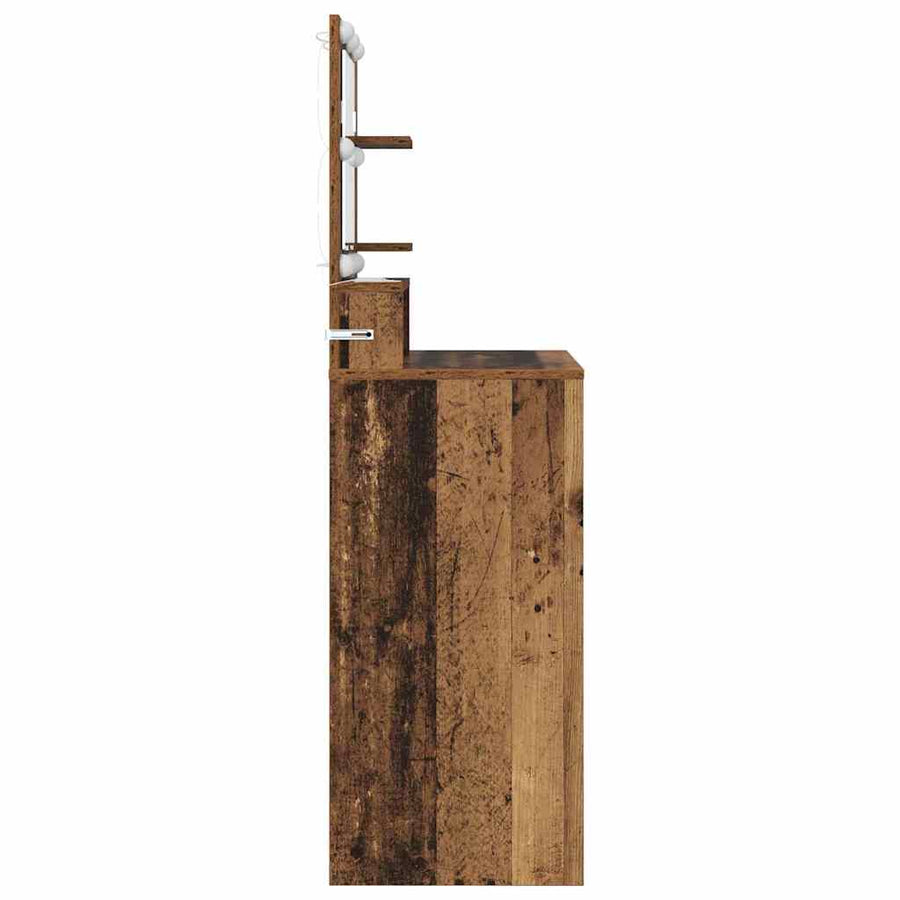 Slaapkamer Kaptafels Oud Hout 80 x 39,6 x 135 cm Bewerkt hout