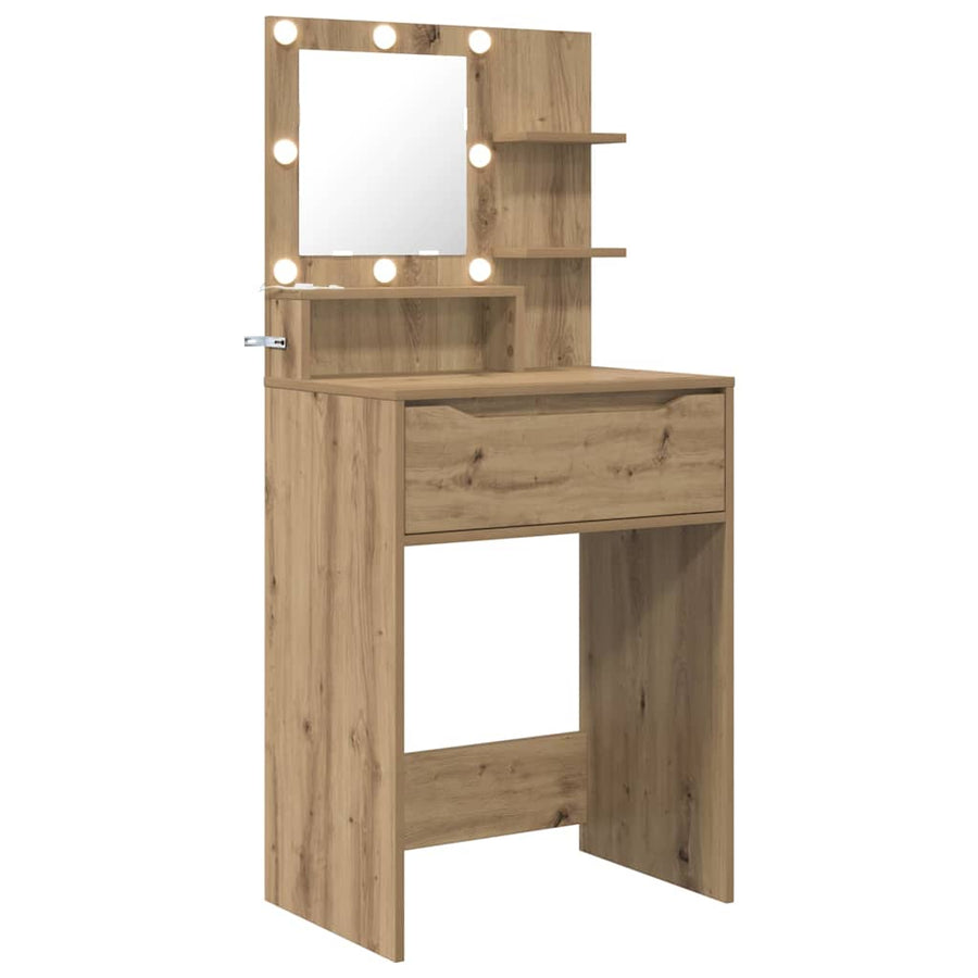 Slaapkamer Kaptafels met lade Artisan Eiken 80 x 39,6 x 135 cm