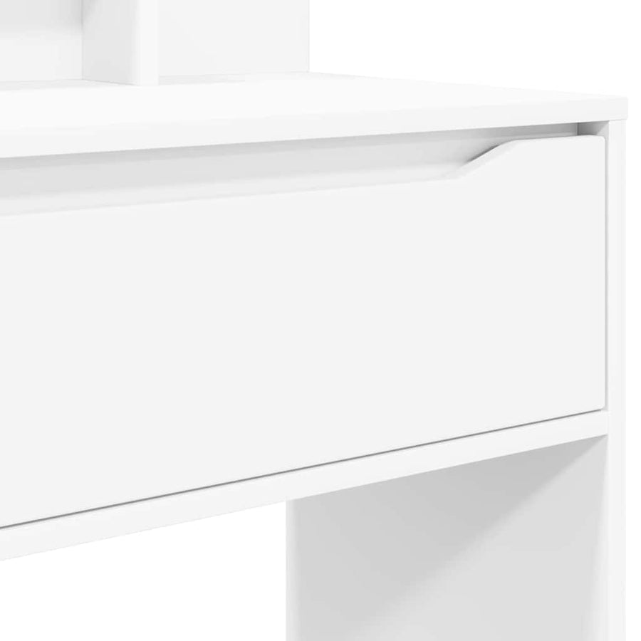 Slaapkamer Kaptafels Wit 80 x 39,6 x 135 cm Bewerkt hout