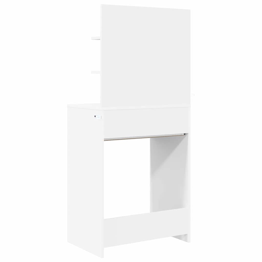 Slaapkamer Kaptafels Wit 80 x 39,6 x 135 cm Bewerkt hout