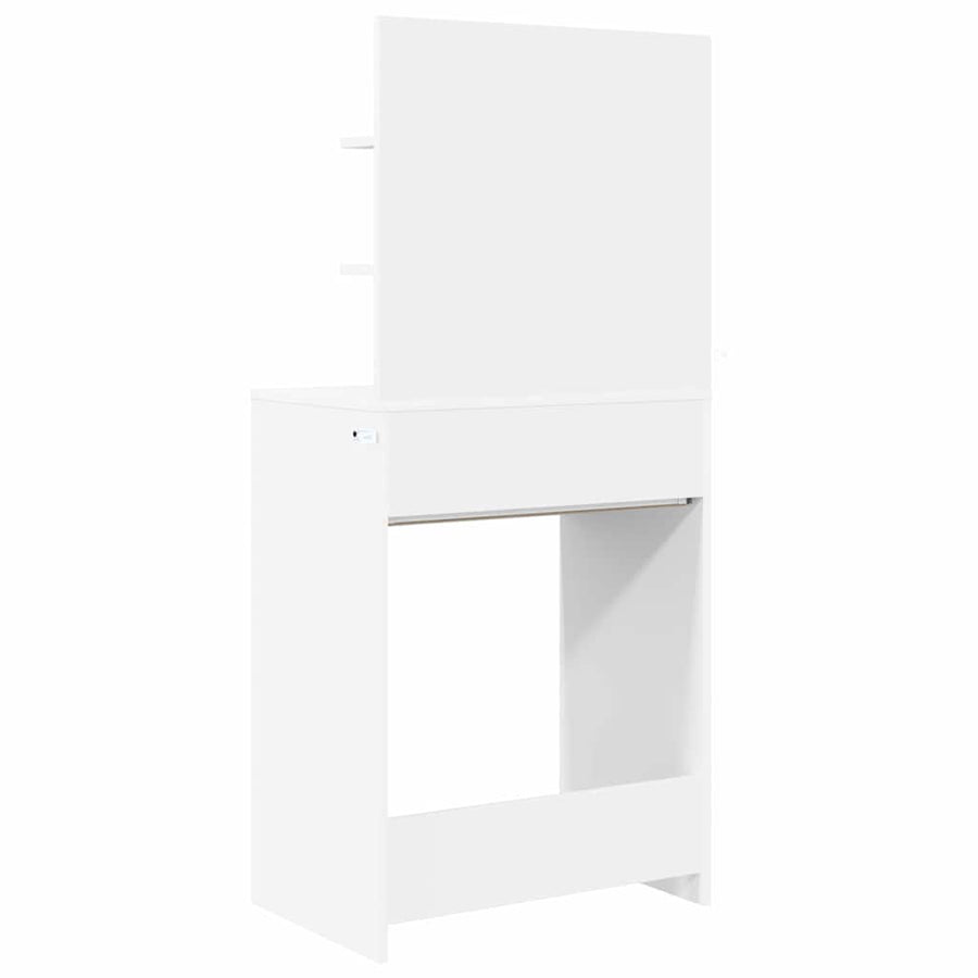 Slaapkamer Kaptafels Wit 80 x 39,6 x 135 cm Bewerkt hout