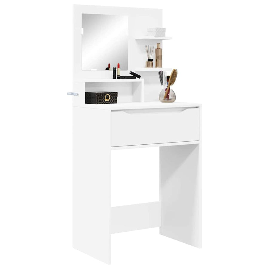 Slaapkamer Kaptafels Wit 80 x 39,6 x 135 cm Bewerkt hout