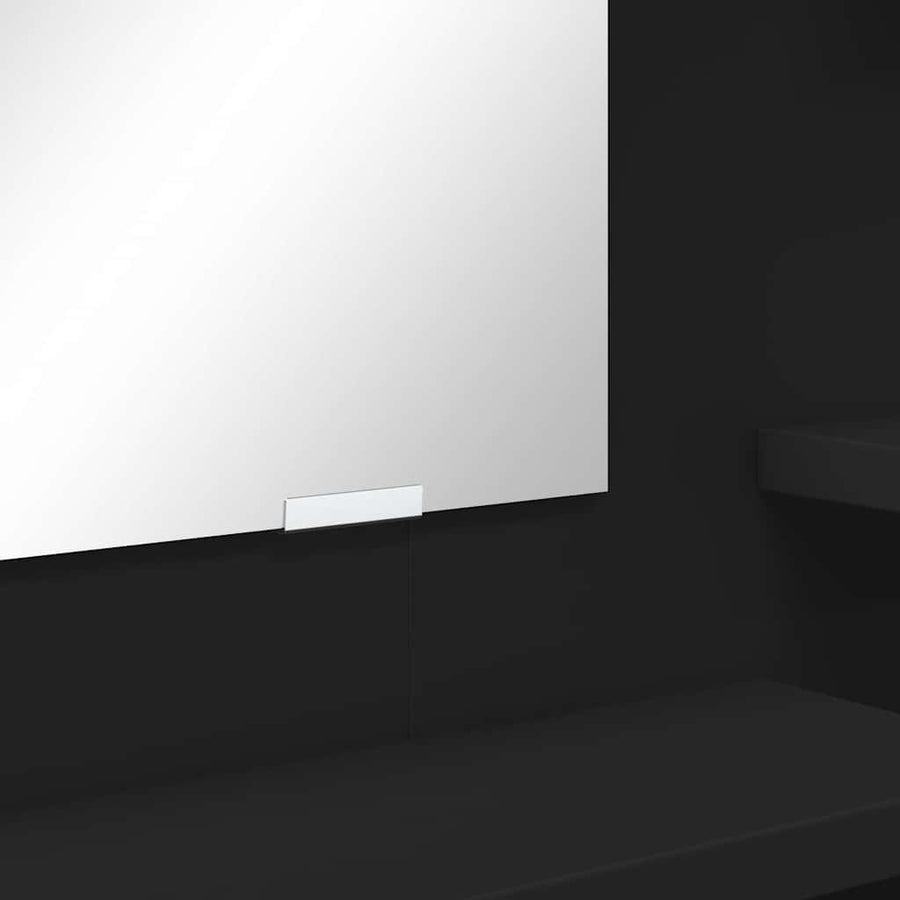 Slaapkamer Kaptafels Zwart 80 x 39,6 x 135 cm Bewerkt hout