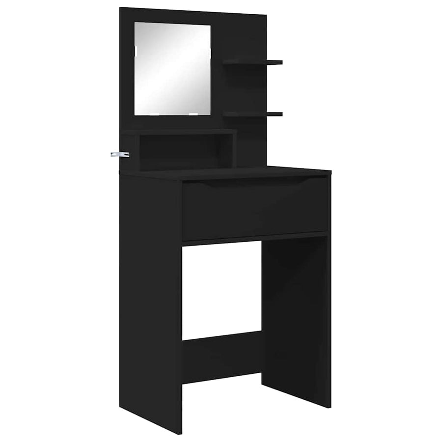 Slaapkamer Kaptafels Zwart 80 x 39,6 x 135 cm Bewerkt hout