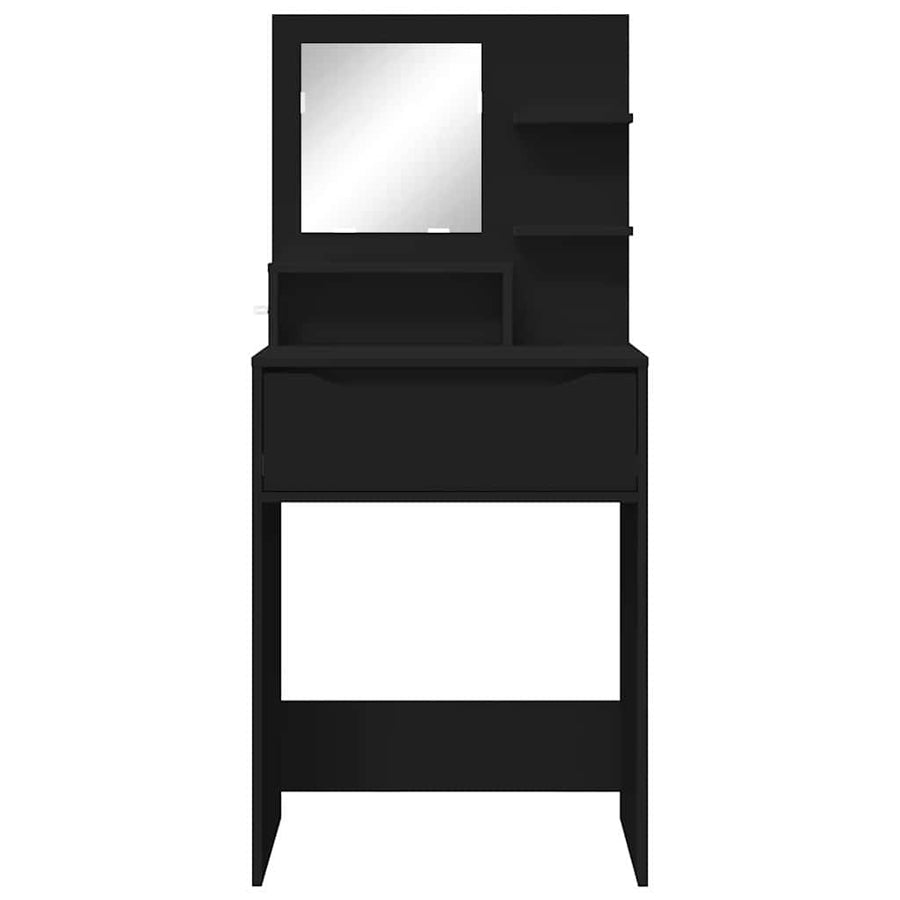 Slaapkamer Kaptafels Zwart 80 x 39,6 x 135 cm Bewerkt hout
