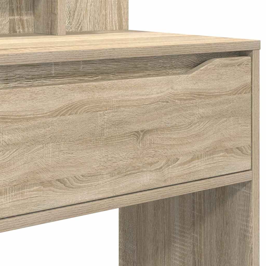 Slaapkamer Kaptafels met lade Sonoma Eiken 80 x 39,6 x 135 cm