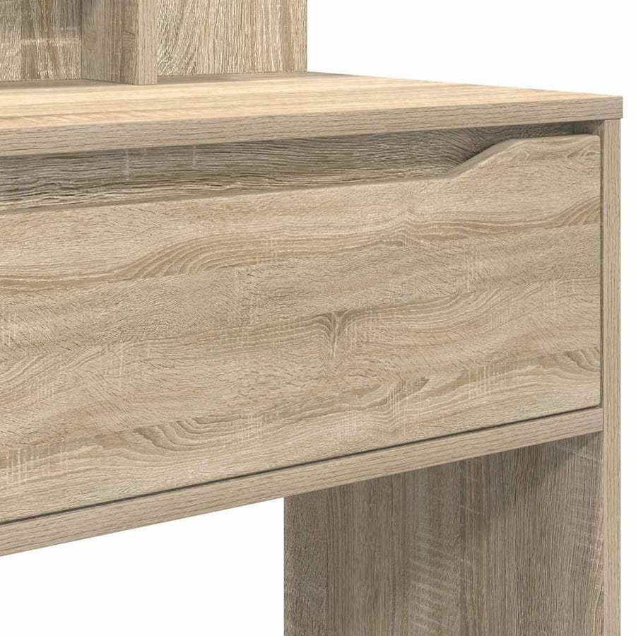 Slaapkamer Kaptafels met lade Sonoma Eiken 80 x 39,6 x 135 cm