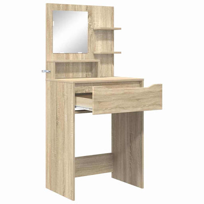 Slaapkamer Kaptafels met lade Sonoma Eiken 80 x 39,6 x 135 cm
