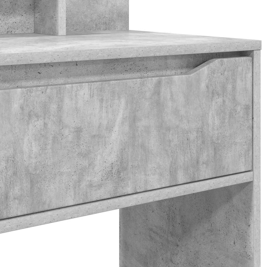 Slaapkamer Kaptafels met lade Beton Grijs 80 x 39,6 x 135 cm