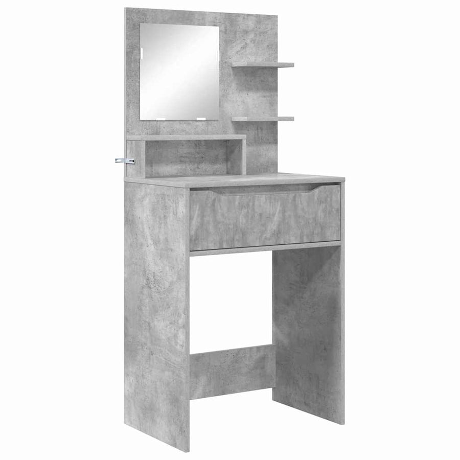 Slaapkamer Kaptafels met lade Beton Grijs 80 x 39,6 x 135 cm