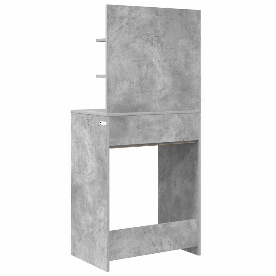Slaapkamer Kaptafels met lade Beton Grijs 80 x 39,6 x 135 cm