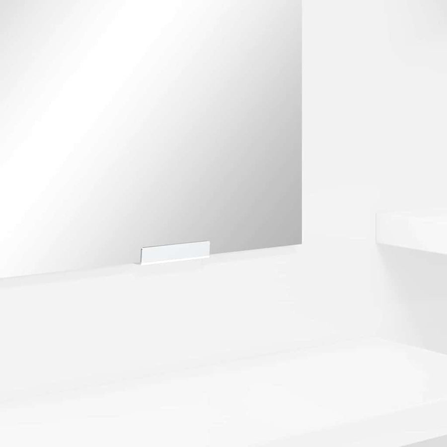 Slaapkamer Kaptafels met lade Hoogglans wit 80 x 39,6 x 135 cm