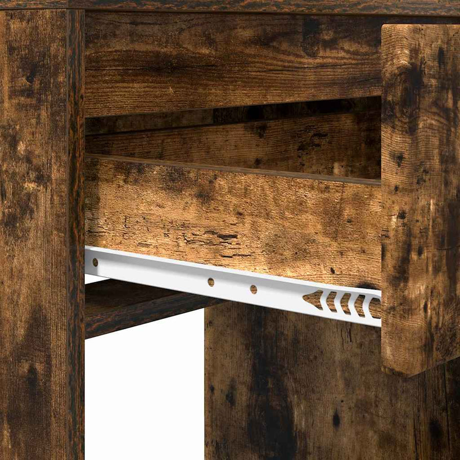 Slaapkamer Kaptafels met lade Gerookt eiken 80 x 39,6 x 135 cm