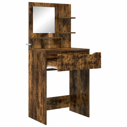 Slaapkamer Kaptafels met lade Gerookt eiken 80 x 39,6 x 135 cm
