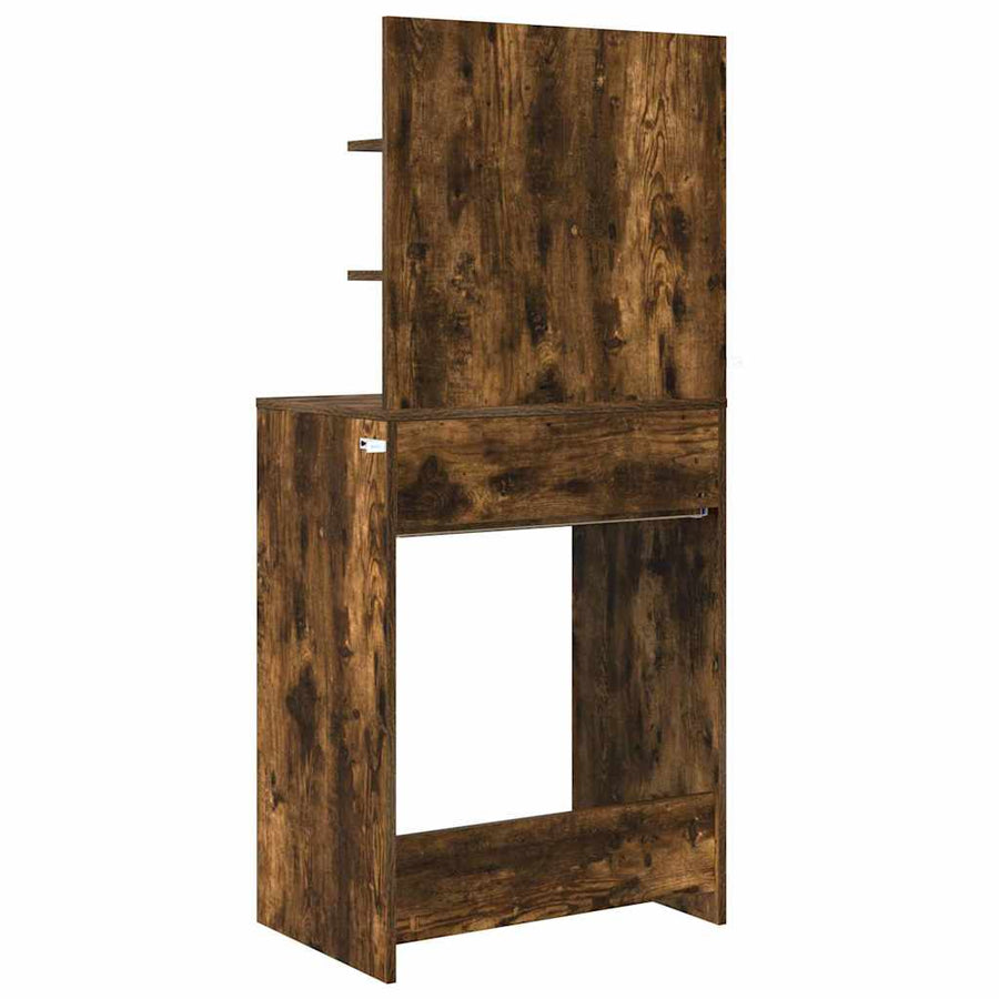 Slaapkamer Kaptafels met lade Gerookt eiken 80 x 39,6 x 135 cm