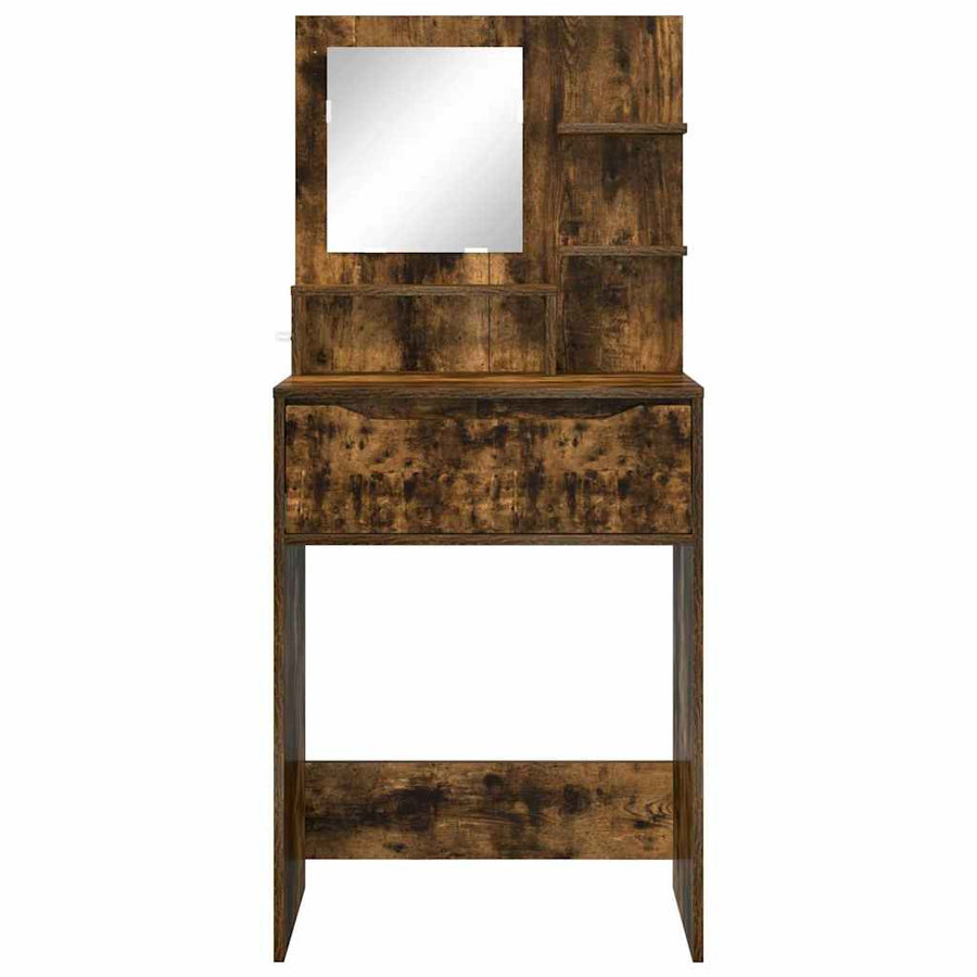 Slaapkamer Kaptafels met lade Gerookt eiken 80 x 39,6 x 135 cm
