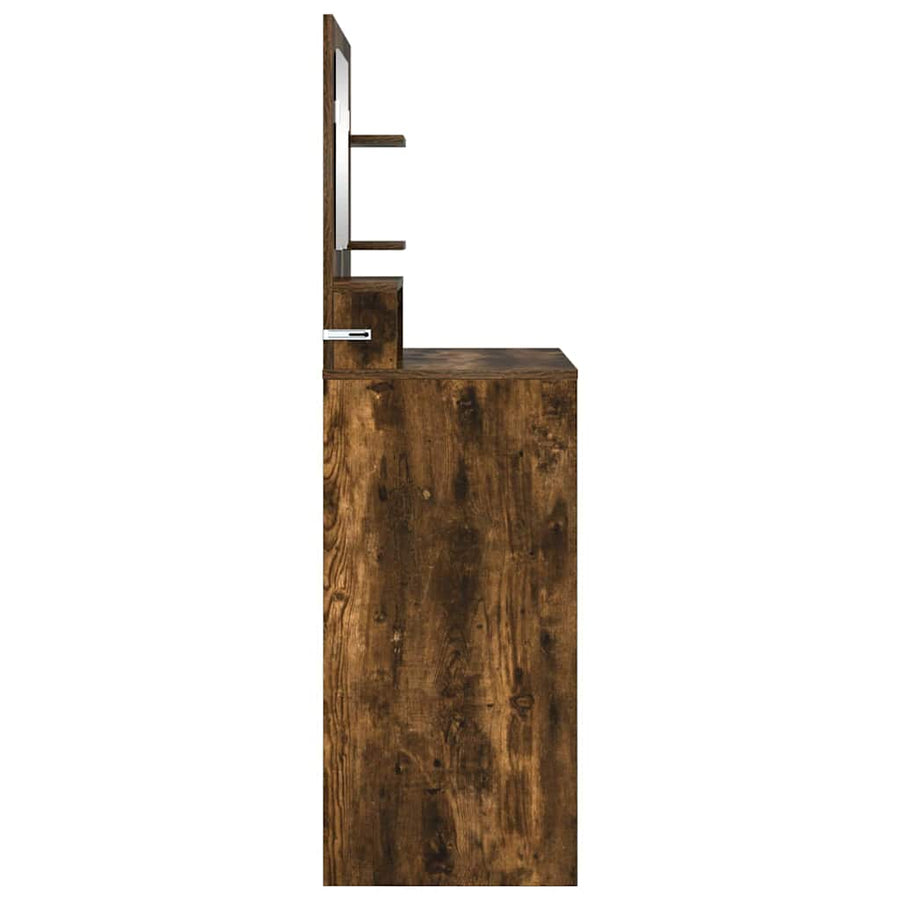 Slaapkamer Kaptafels met lade Gerookt eiken 80 x 39,6 x 135 cm