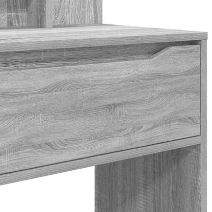 Slaapkamer Kaptafels met lade Grijs Sonoma 80 x 39,6 x 135 cm