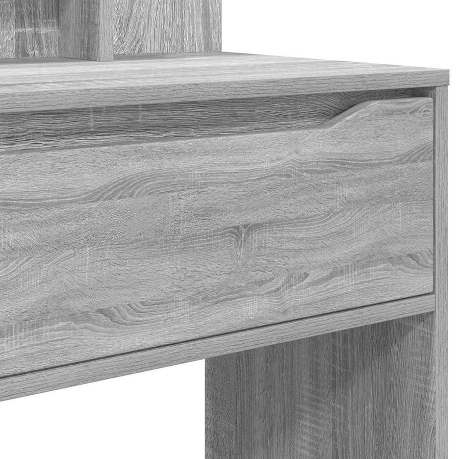 Slaapkamer Kaptafels met lade Grijs Sonoma 80 x 39,6 x 135 cm