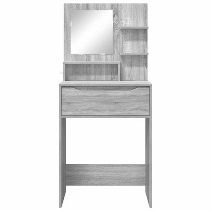 Slaapkamer Kaptafels met lade Grijs Sonoma 80 x 39,6 x 135 cm